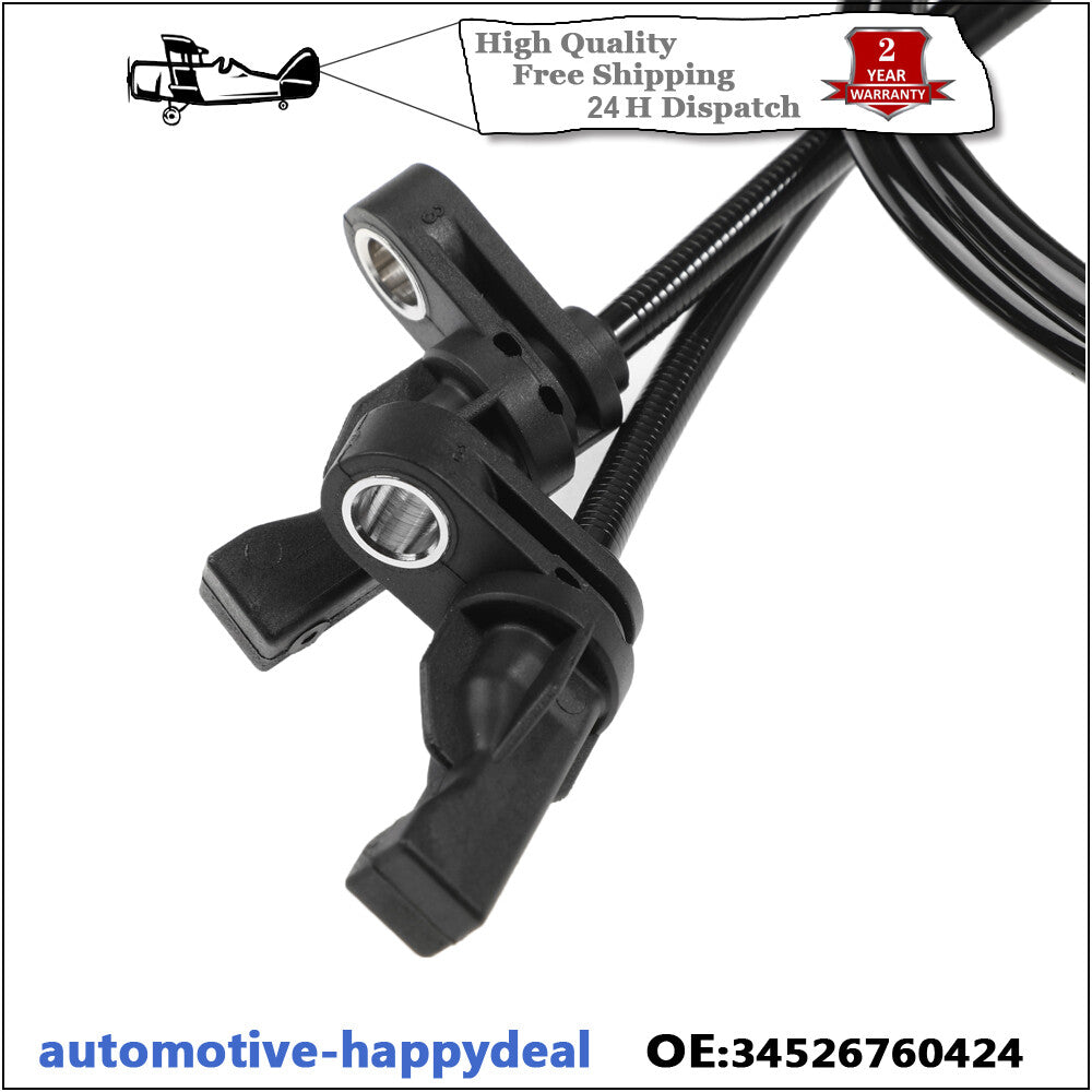 2x Front ABS Wheel Speed Sensor for BMW 1 3 Series E81 E90 E91 34526760424 05-14