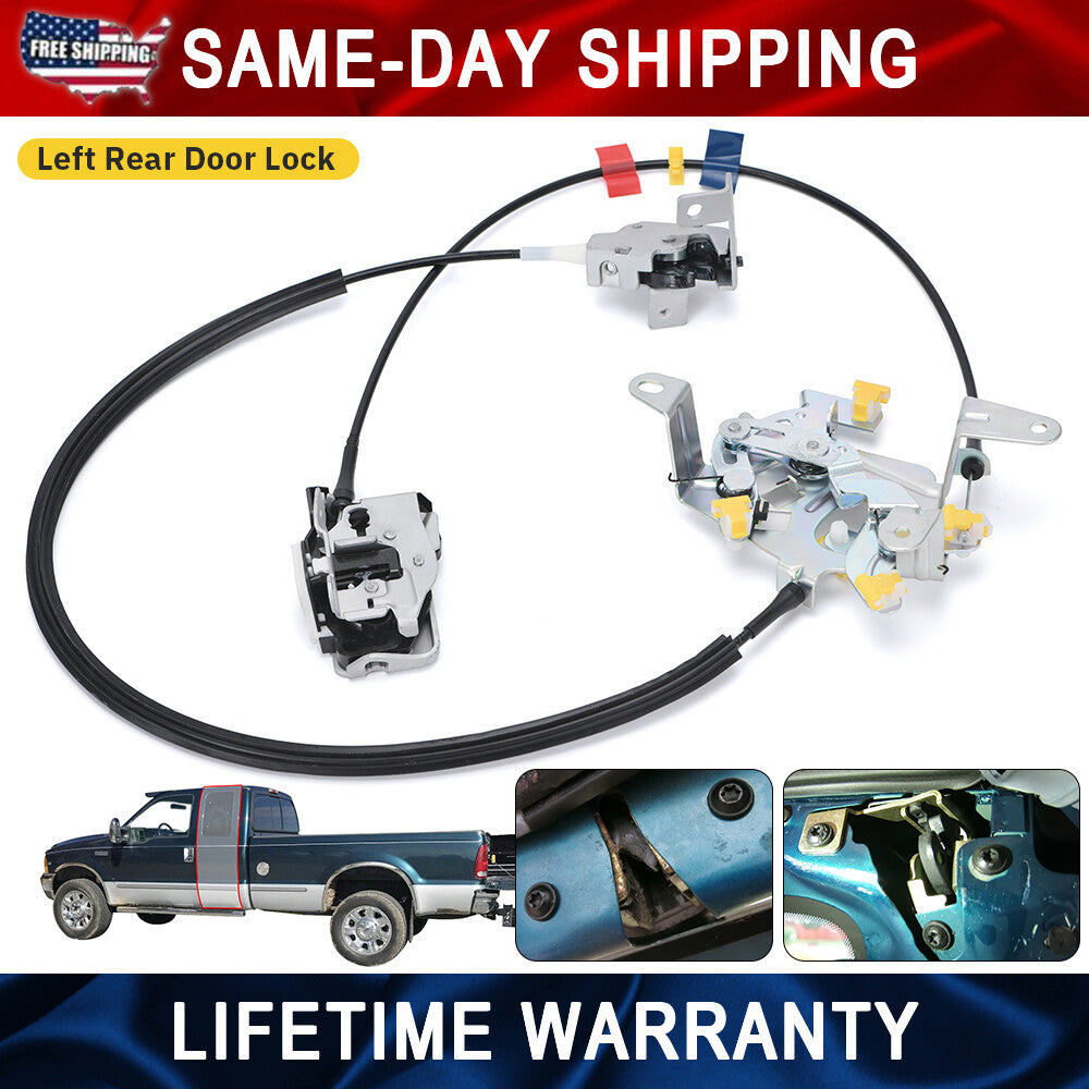 for Ford F250 F350 Super Duty Super Cab Rear Door Latch Locks Left Driver Side