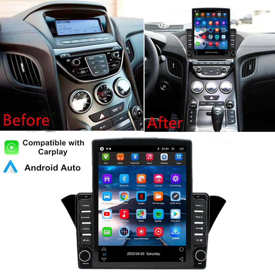 For 2012-2016 for Hyundai for Genesis Coupe Stereo Radio Carplay 9.7 GPS Navi Head Unit