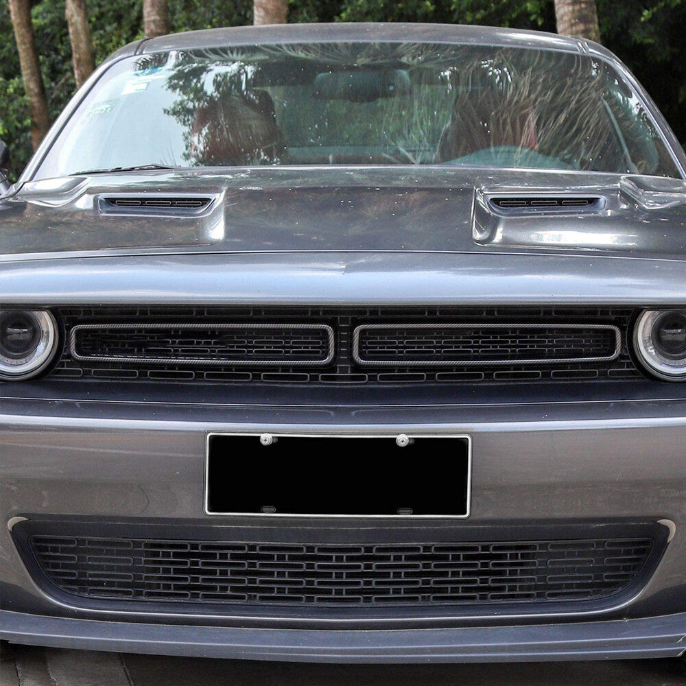 Front Grill Grille Insert Cover Trim Accessories for Dodge for Challenger 2015-2023