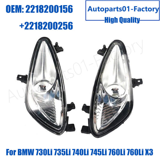 1Pair Front Left+Right Fog Lamps for Mercedes-Benz S550 S600 W221 2007-2009