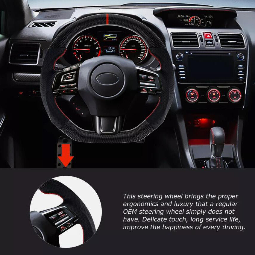 Carbon Fiber Steering Wheel for SUBARU STI WRX S209 2015-2020 2016 Driver