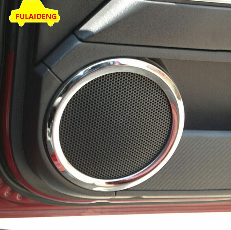 for jeep patriot compass 2011-2016 ABS Chrome Interior door speaker ring trims