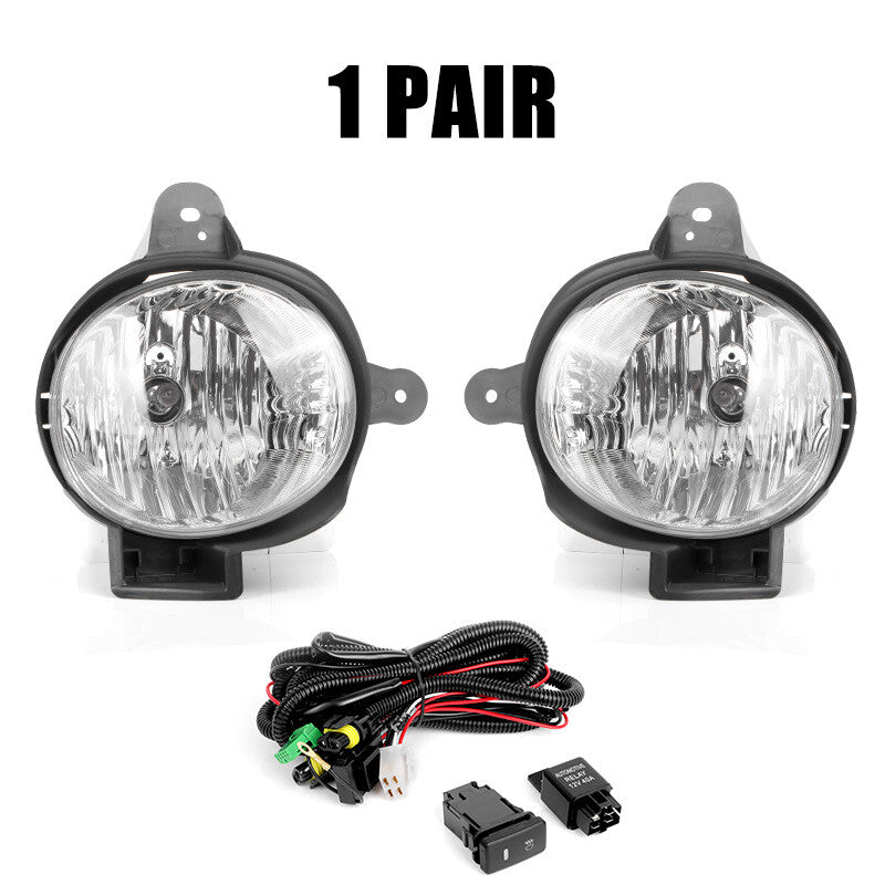 Front Bumper Fog Light Lamp Kit W/ Wiring Switch for TOYOTA HILUX VIGO 2012-2015