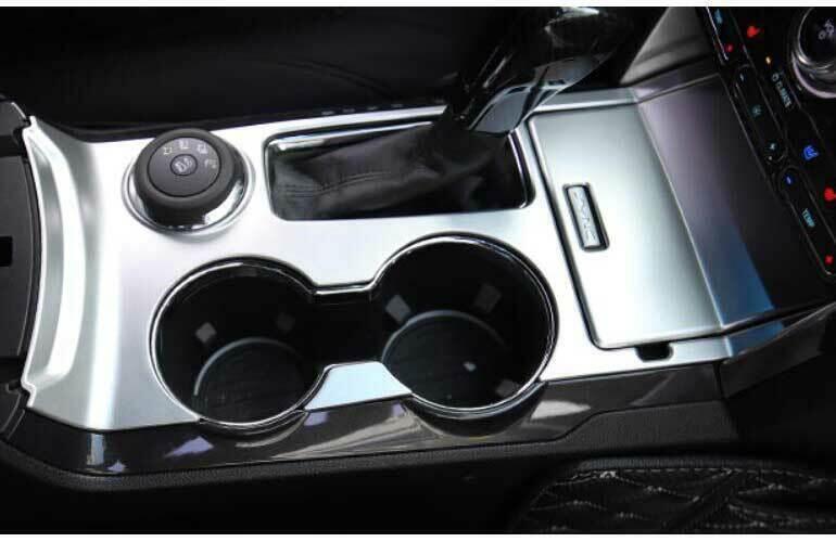 Central Console Gear Shift Panel Trim for Ford Explorer 2016-2019 Matte Silver