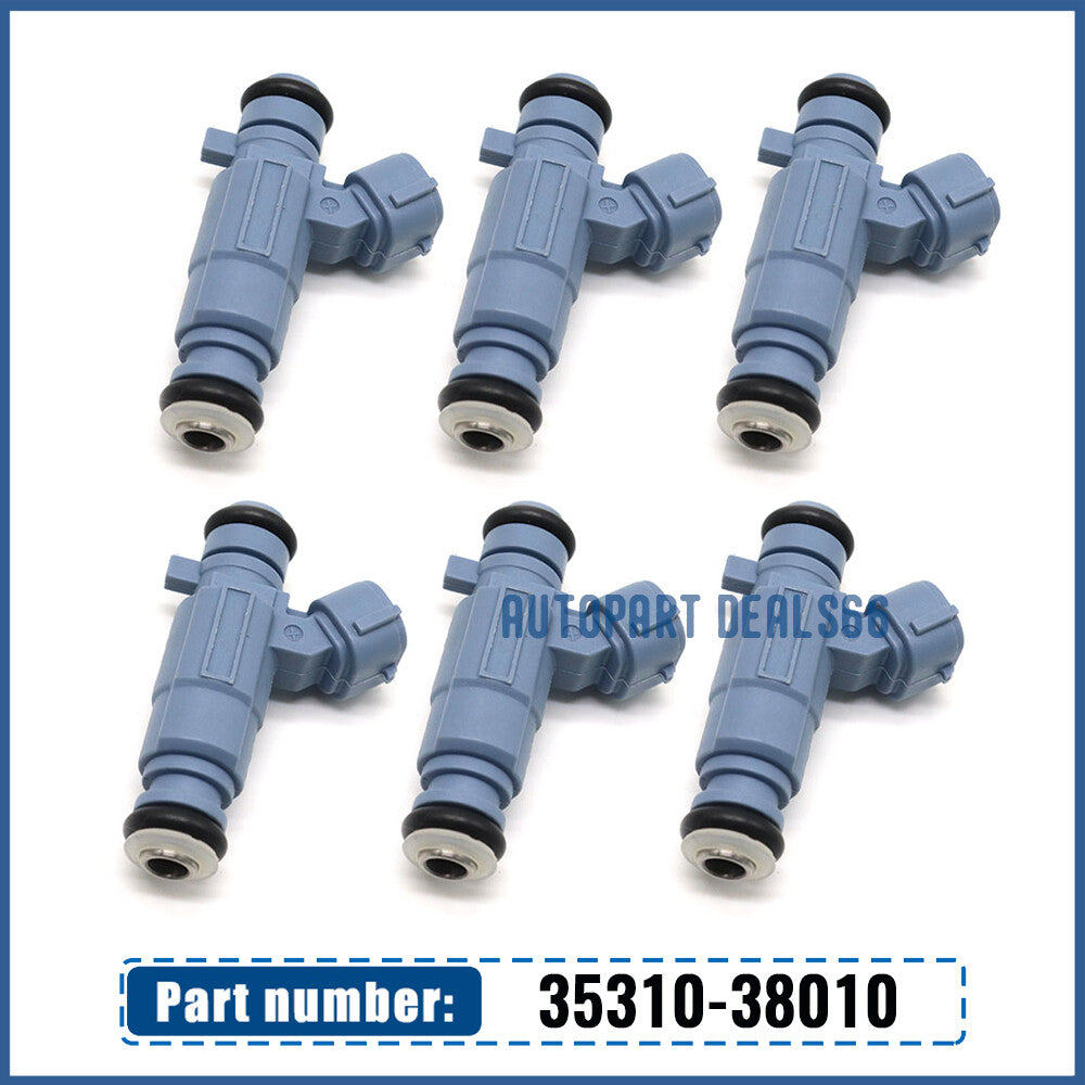 6-piece new fuel injector kit 2003-06 for Hyundai for Kia Sorento 3.5L V6 35310-38010