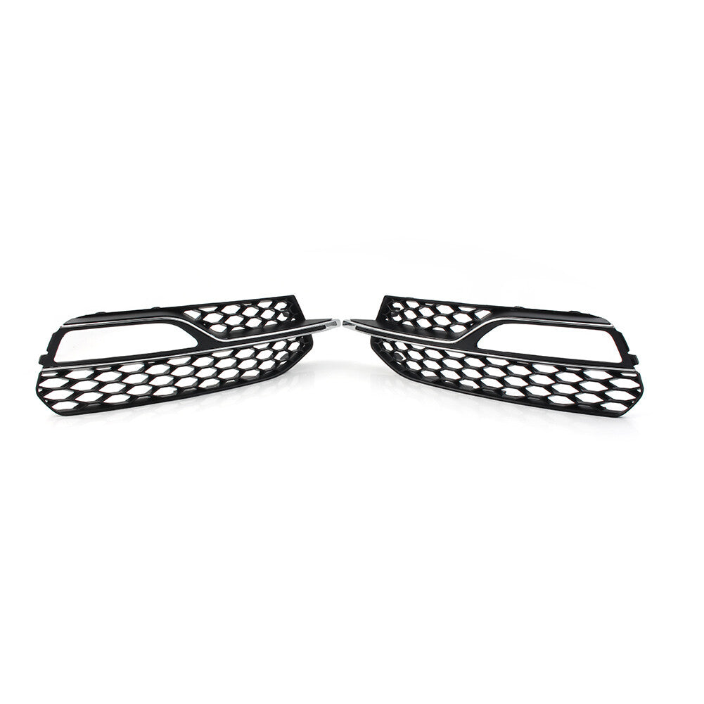 Front Bumper Fog Light Grill Honeycomb Cover for Audi A3 S-Line S3 2013-2017 cl