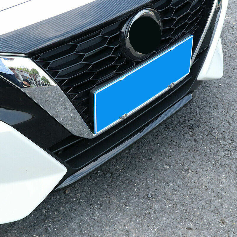 Carbon Front Bumper Lower Strip Guard Trim ABS for Nissan Sentra Sylphy 2020-23