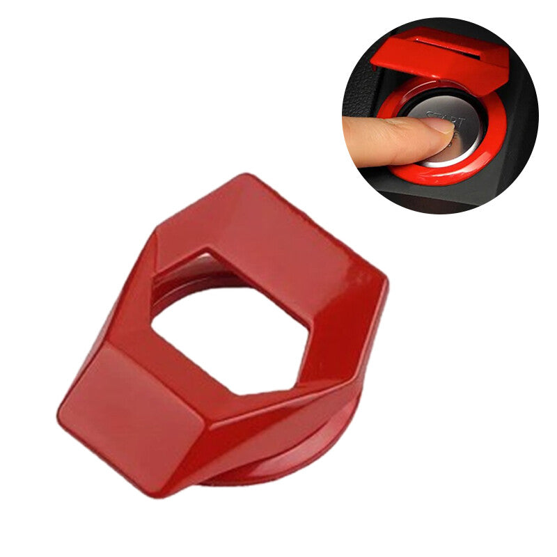 1PC Red Car Engine Start Stop Push Button Switch Cover Trim Accessories