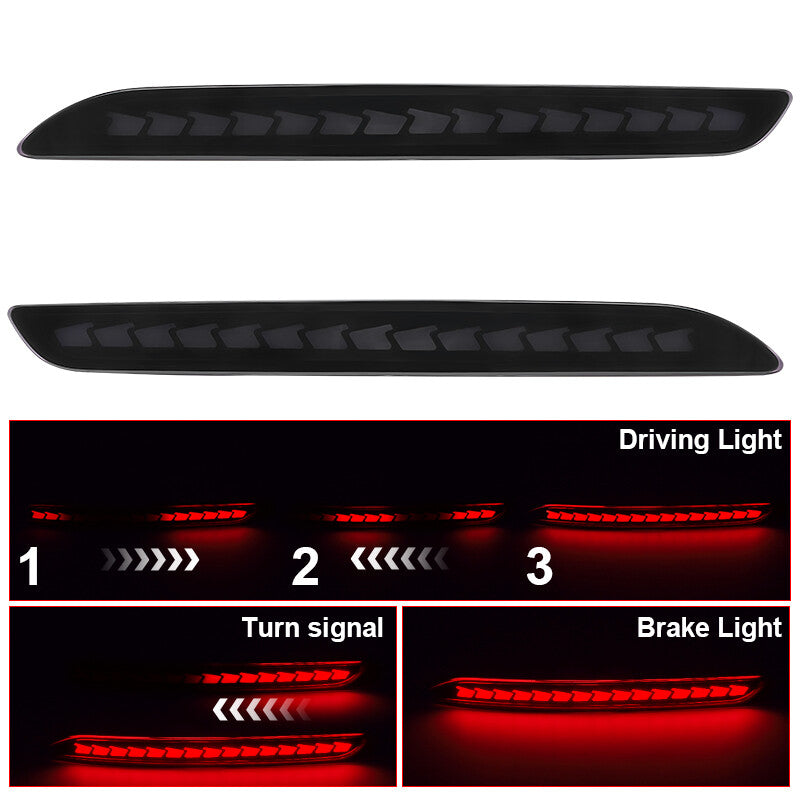 2x LED Rear Bumper Tail Light Brake Lamp W/ Dynamic Turn for Honda Accord 2023+