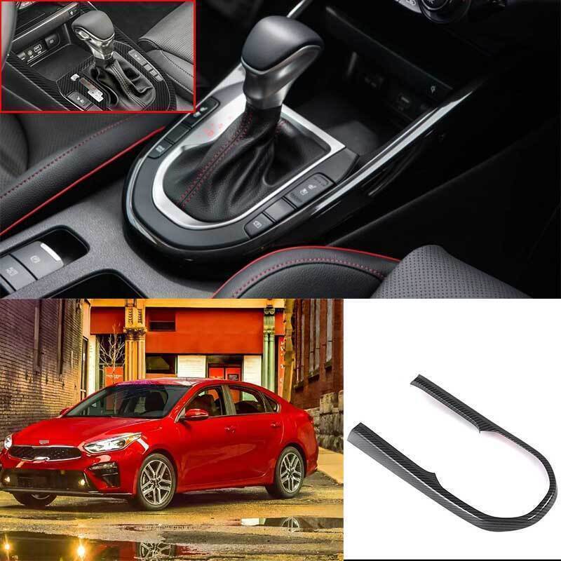 Carbon Fiber Center Console Gear Shift Frame Trim for Kia Forte K3 GT 2019-2023