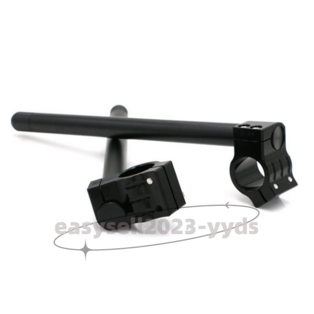 Black 52mm Uinversal Motorcycle 7/8¡± Fork CNC Clip-ons Handle Bar Riser Regular