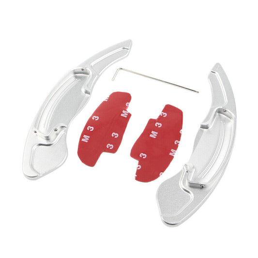 2xSteering Wheel Padel Shift Extension Shifter for Honda Accord for Acura CDX Silver