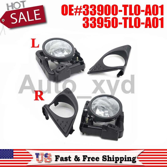 1 sets 33900-TL0-A01 33950-TL0-A01 L+R Fog Light Lamp Cover for Acura 2009-10