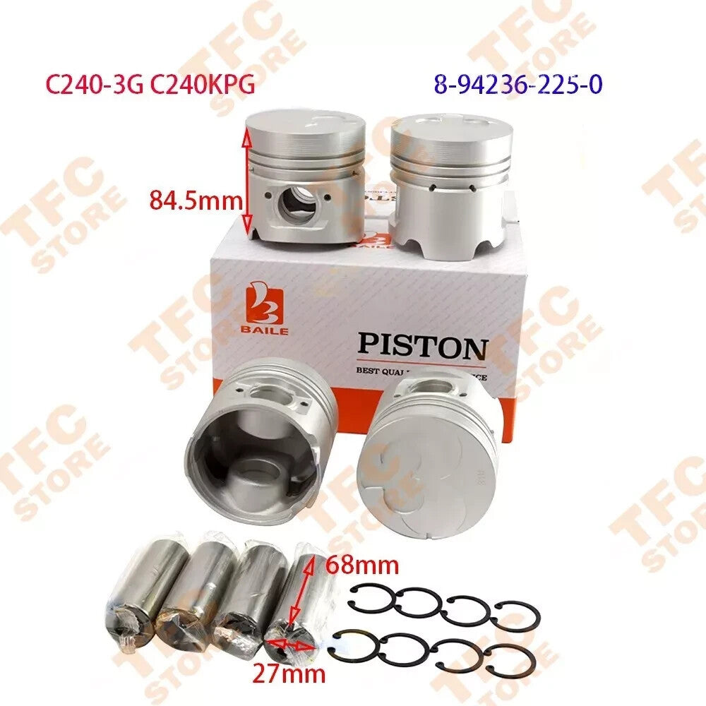 C240 for Isuzu Engine Overhaul Rebuild Kit Piston Ring Cylinder Liner Gasket kit