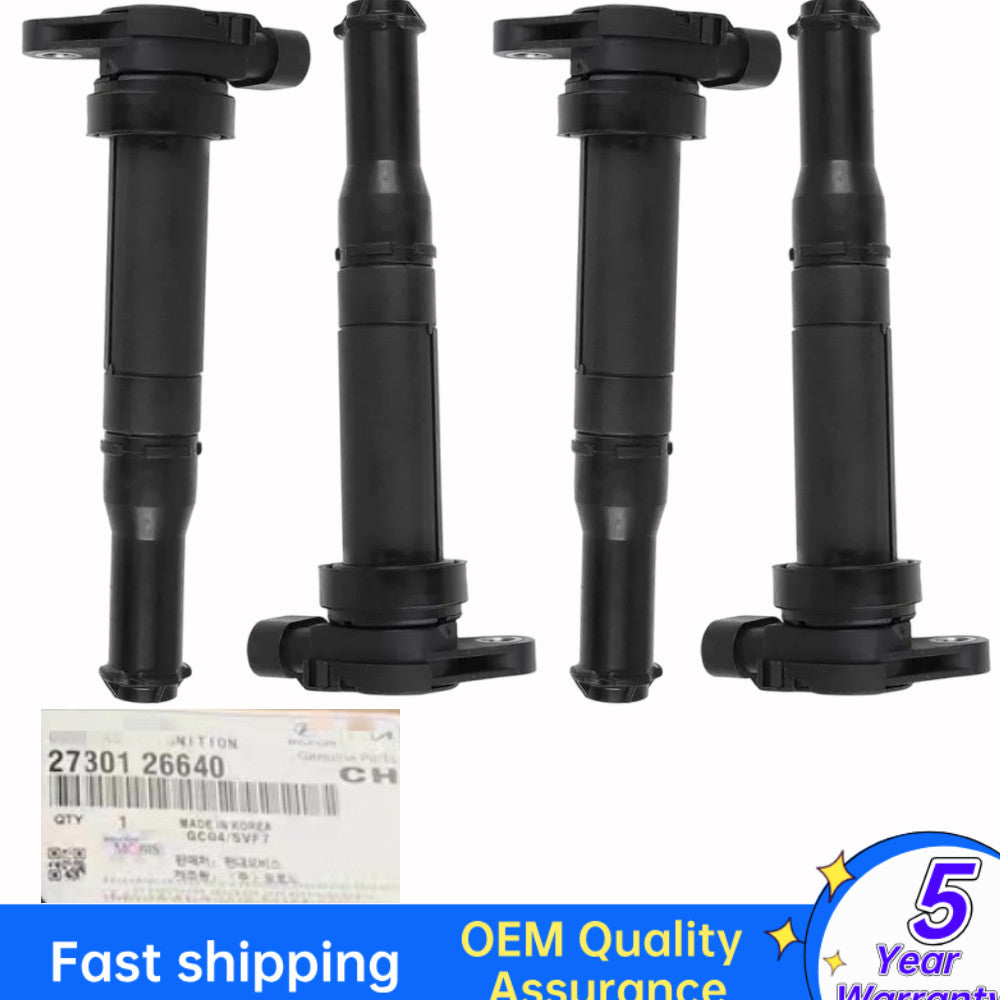 4-pack of ignition coils suitable for Hyundai -accented for Kia Rio 1.6L 06-11  27301-26640