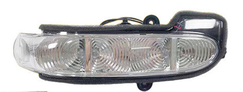 One pair of L+R side mirror turn signals is applicable to for Mercedes-Benz W211, E320, W463, E500, and G-Class.