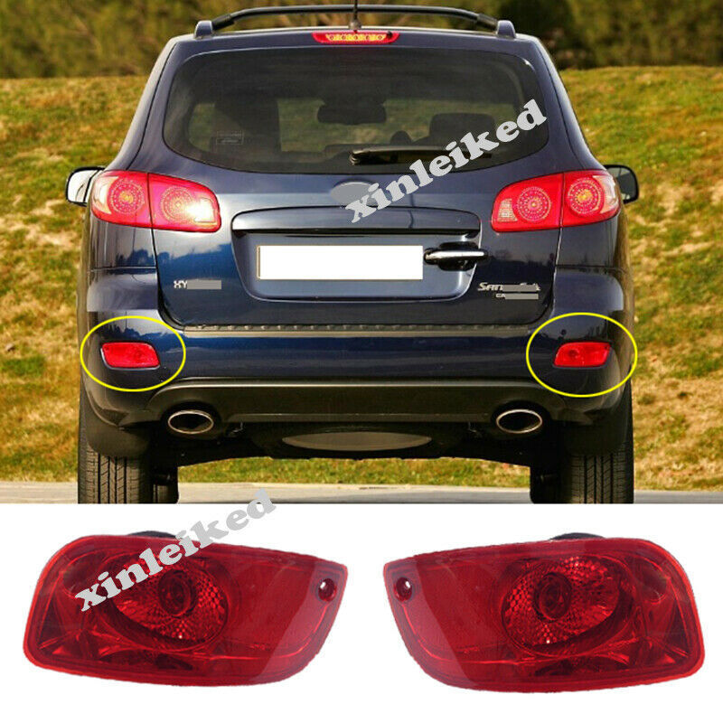 Fit for Hyundai Santa Fe 2006-2009 Car Rear Bumper Fog Light Driving Lamp RH+LH