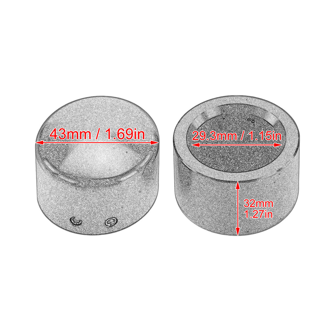 Black Front Axle Cap Nut Covers Fits for Harley Road Street Glide Softail Dyna