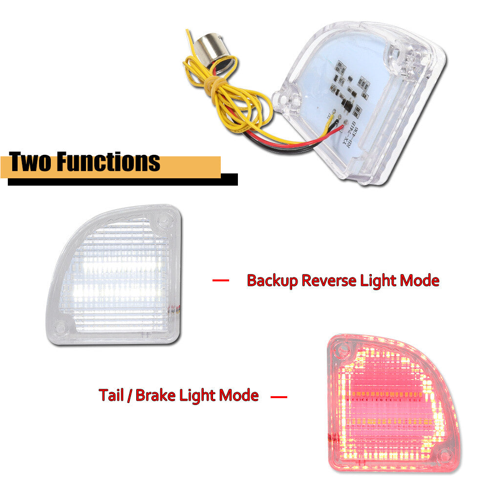 Transparent spare taillight with spacer for 1968-1972 for Chevrolet for GMC C10 pickup trucks.
