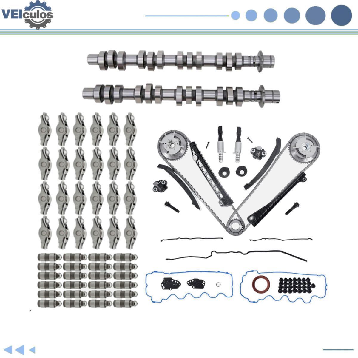 Camshafts Lifters Rocker Arms Timing Chain Kit For 2007-2008 for Ford F150 5.4L