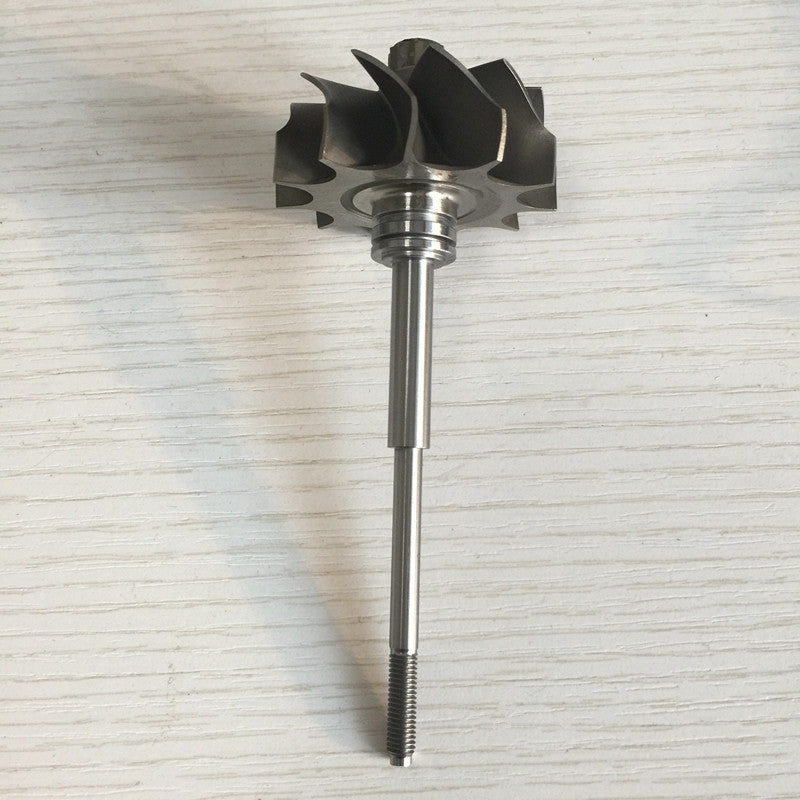 TD04HL 45.65/52 mm 11 blades 93 mm shaft length turbine wheel/turbine shaft and wheel
