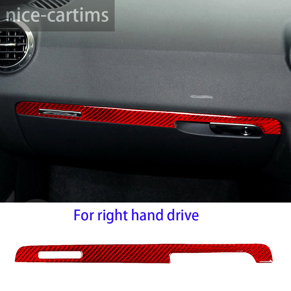 Red Carbon RHD for Co -pilot Dashboard Panel Cover for Audi TT 8n 8J MK123 2008-2014