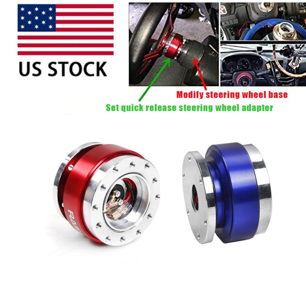 Car Steering Wheel Universal Ball Quick Release Hub Adapter Snap Off Kit