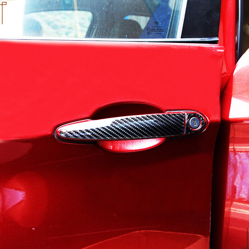 Real Carbon Fiber Car Door Handle Cover Exterior Trim Fit for BMW X1 X3 X4 X5 X6