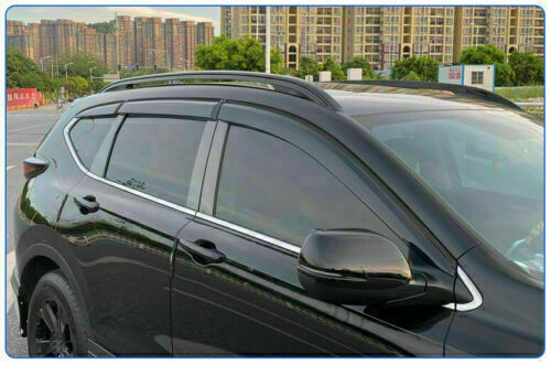 for Honda CR-V CRV 2017-22 Black Window Visor Vent Sun Shade Rain Guard Trim 6x