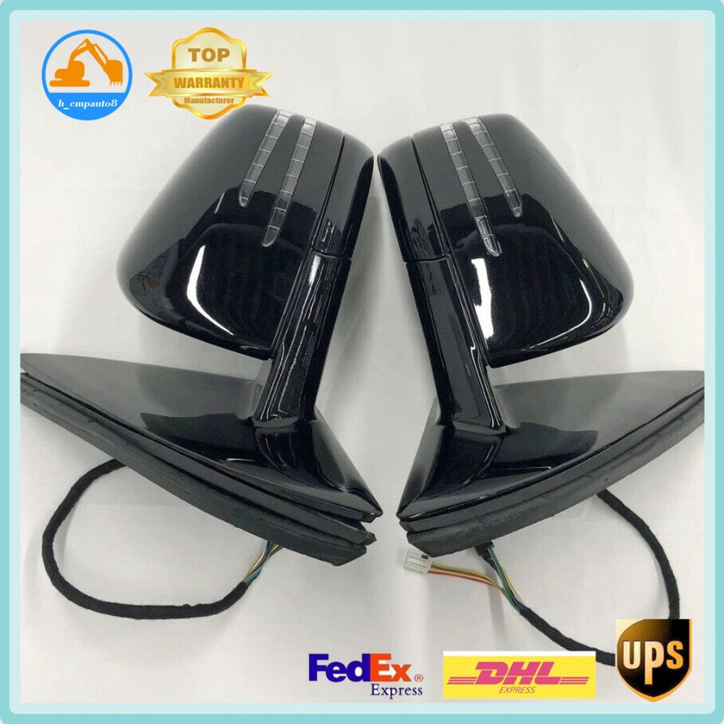 Car Side Door Mirror Black Fits for Mercedes-Benz R Cass R300 R350 R320 2011 DHL UPS