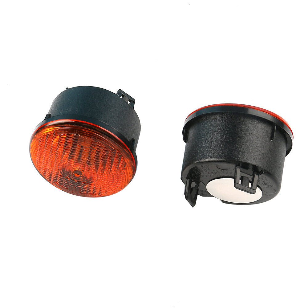 Fits For 07-2013 for Jeep for Wrangler Front Left Right Turn Signal Park Lamp NO Bulb