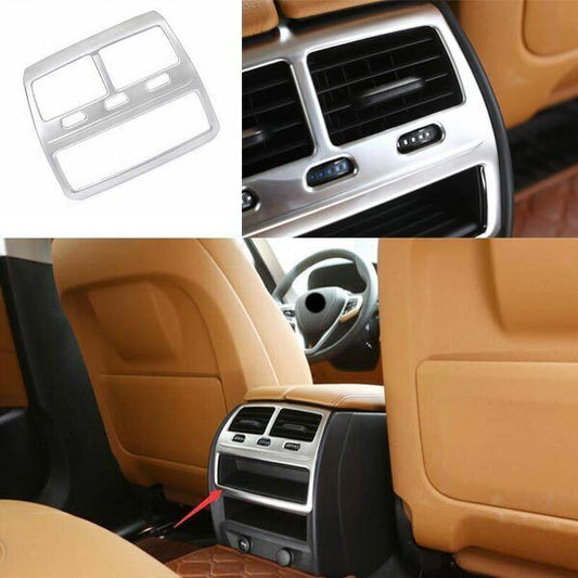 ABS Silver 1PCS for BMW 5 Series G30 2018-2022 Rear Air Outlet Vent Cover Trim