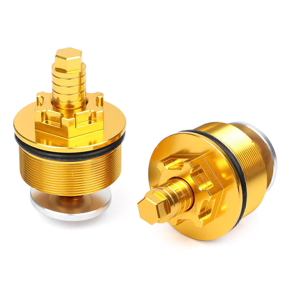 41mm Vorn Gabel Kappe Vorspannung Einsteller F¨¹r for Honda CB400 Alle Jahr 2st Gold