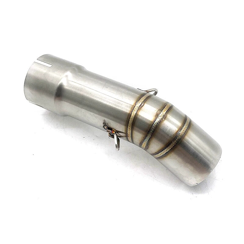 Slip On Exhaust Muffler 50.8mm Middle Link Pipe for Yamaha FZ8N FZ8S FZ800 2010-2015