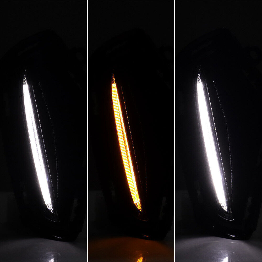 for Toyota RAV4 2019-24 LED Three-coloured DRL Fog Light W/Turn Signal Function