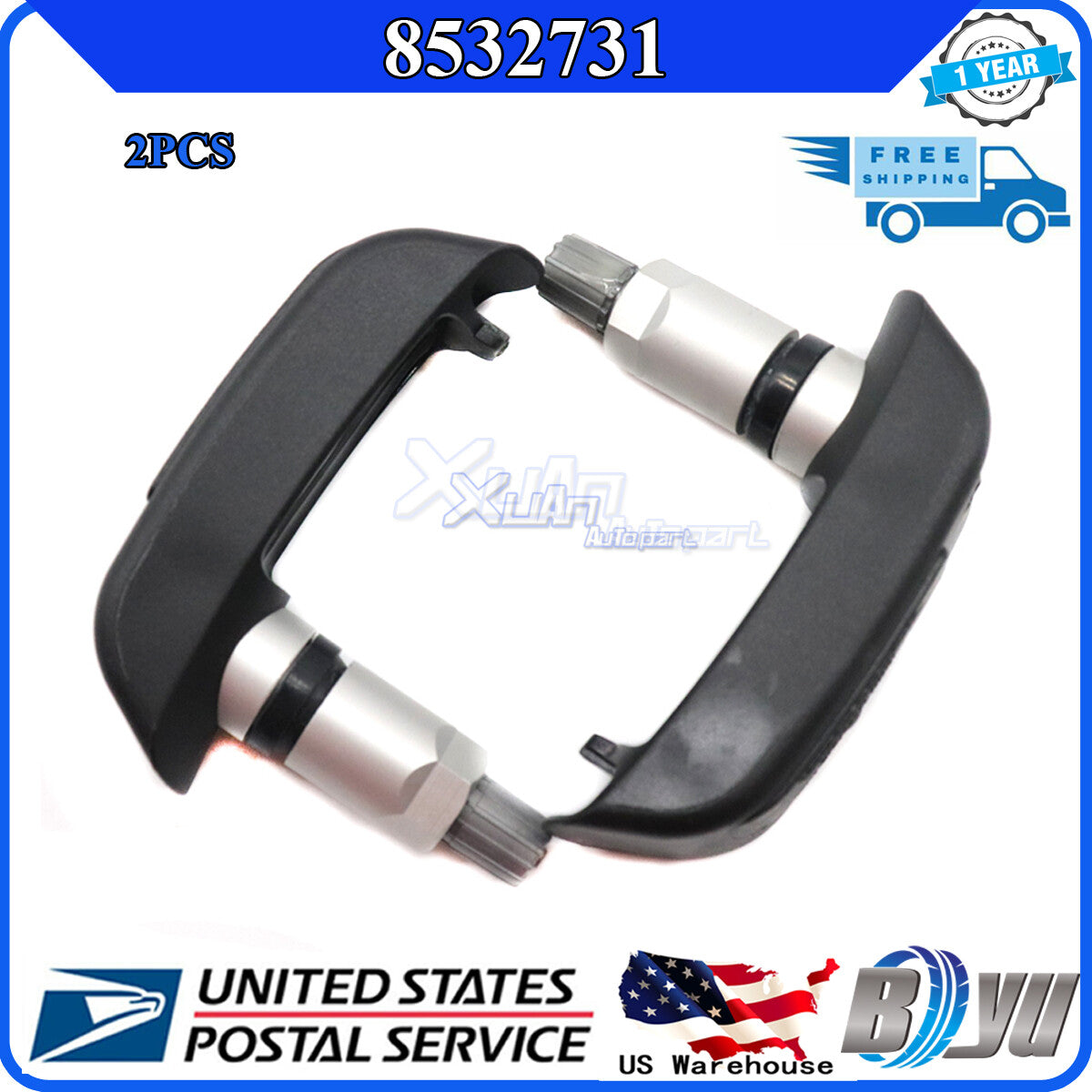 8532731 TPMS Tire Pressure Sensor (2-Piece) for BMW Motorcycles F800R, F800ST, and R1200GS
