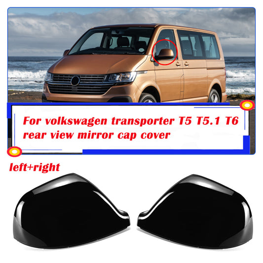 2x Wing Door Mirror Cover Caps for VW Transporter T5 T5.1 2010-2015 T6 2016-2019