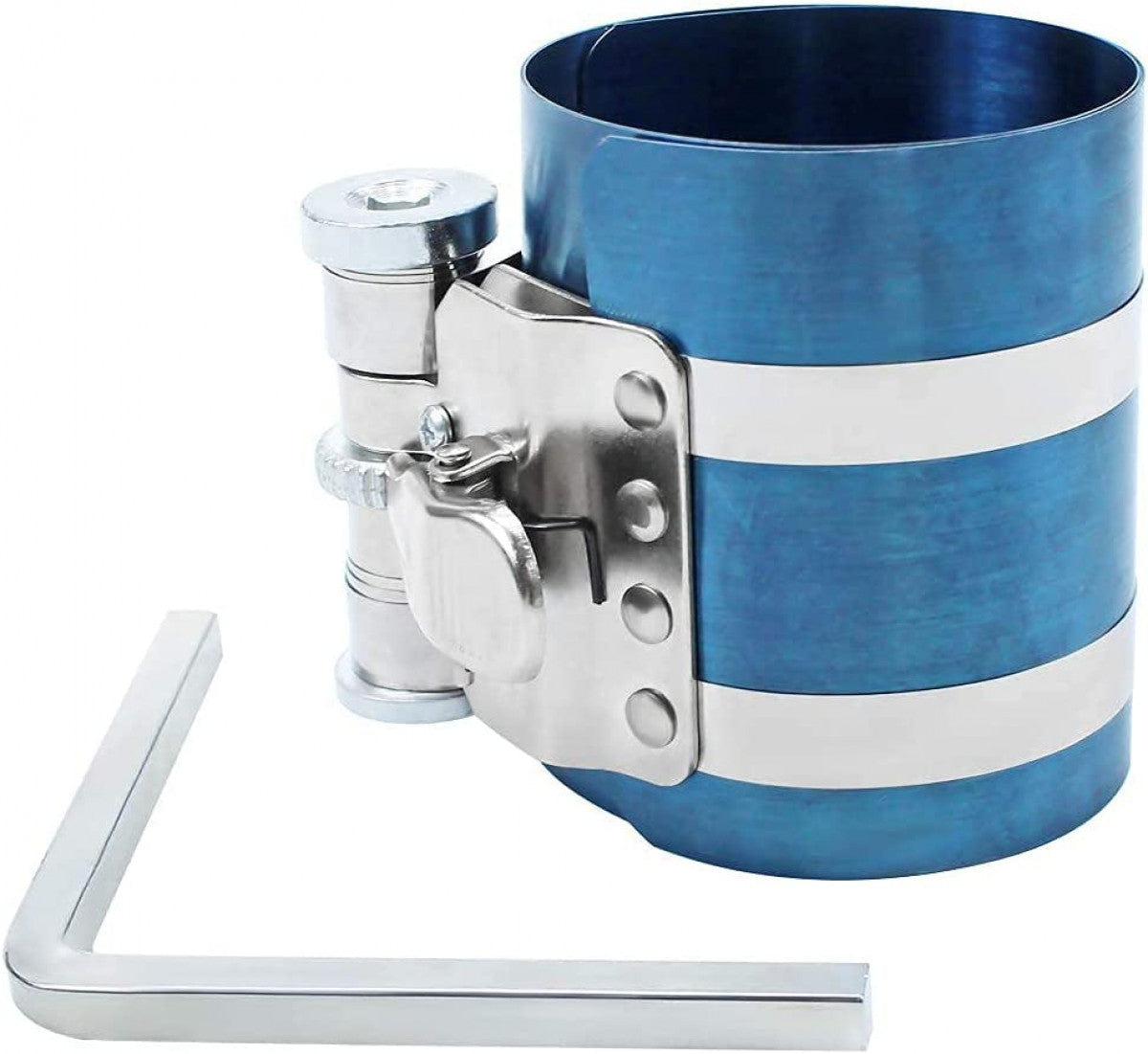 3¡± Piston Ring Compressor,Adjustable from 2¡±to 6.9¡±,Sprung mechanism,Blue
