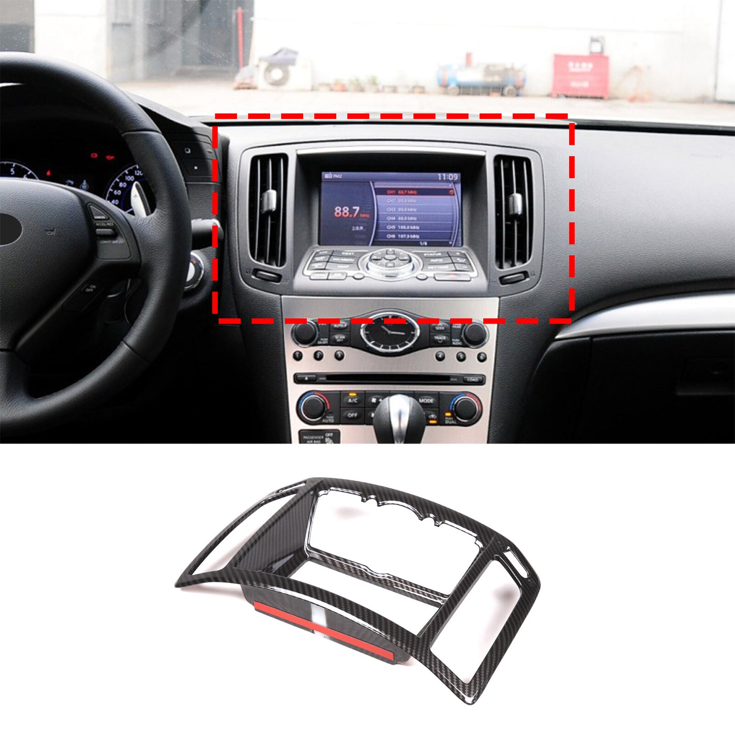 10-Piece Red Car Interior Central Control Trim for Toyota 86/Subru BRZ 12-20 USA