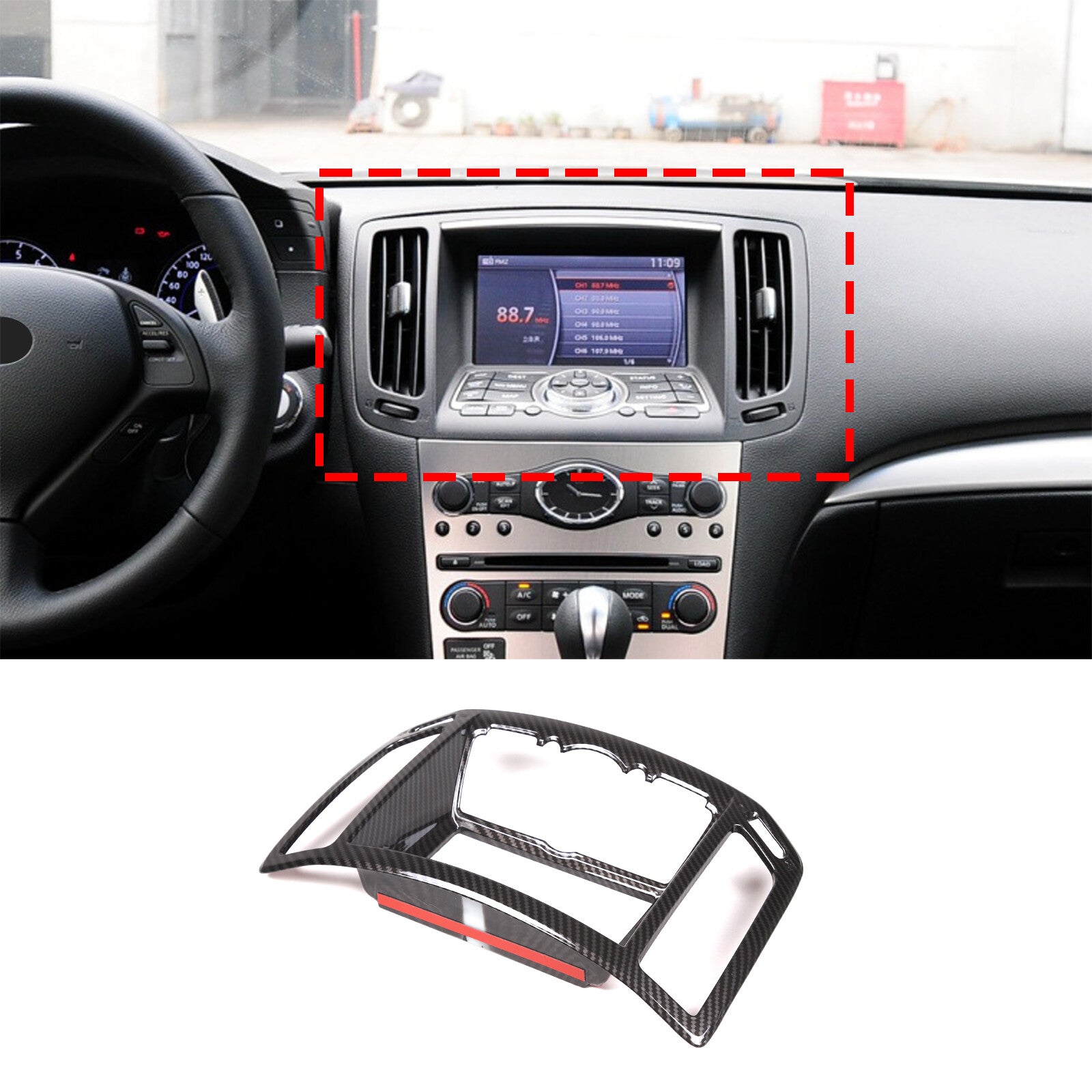 10-Piece Red Car Interior Central Control Trim for Toyota 86/Subru BRZ 12-20 USA