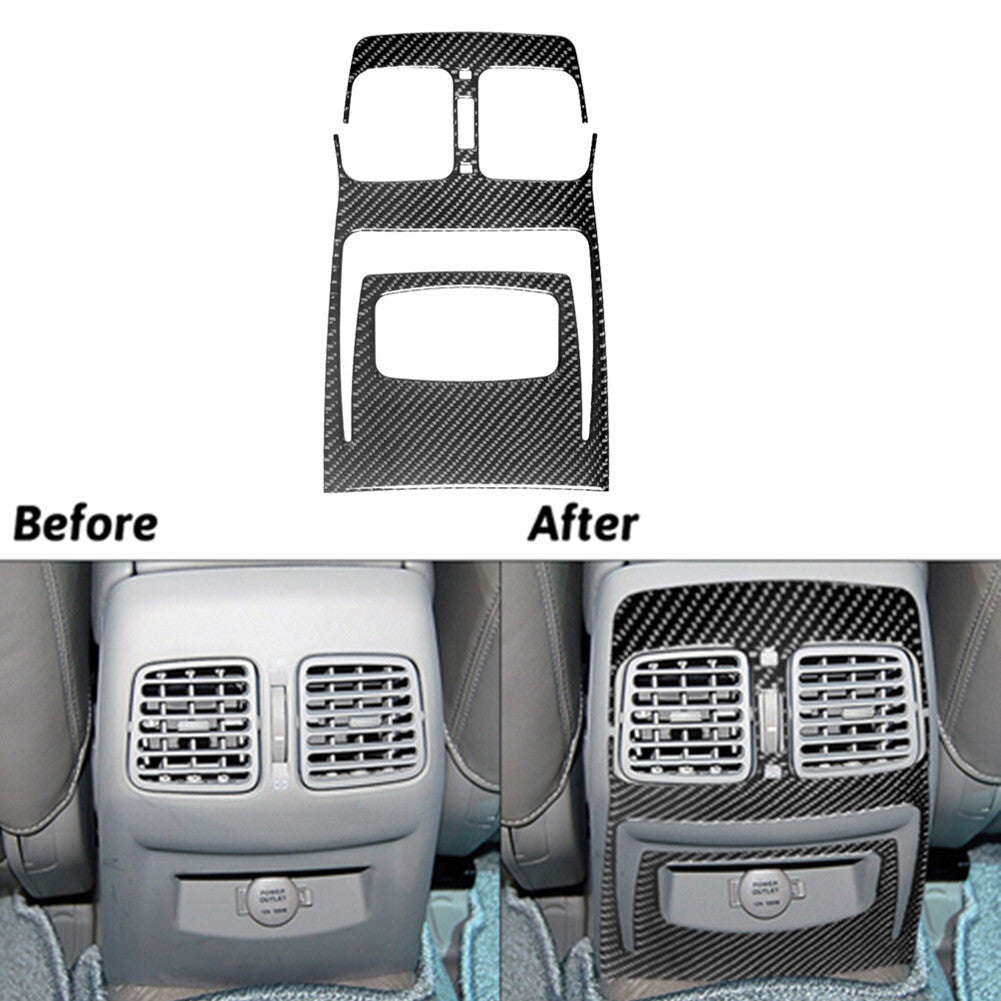 Carbon Fiber Inner Rear Air Vent Outlet Cover Trim for Hyundai Azera 2006-2011