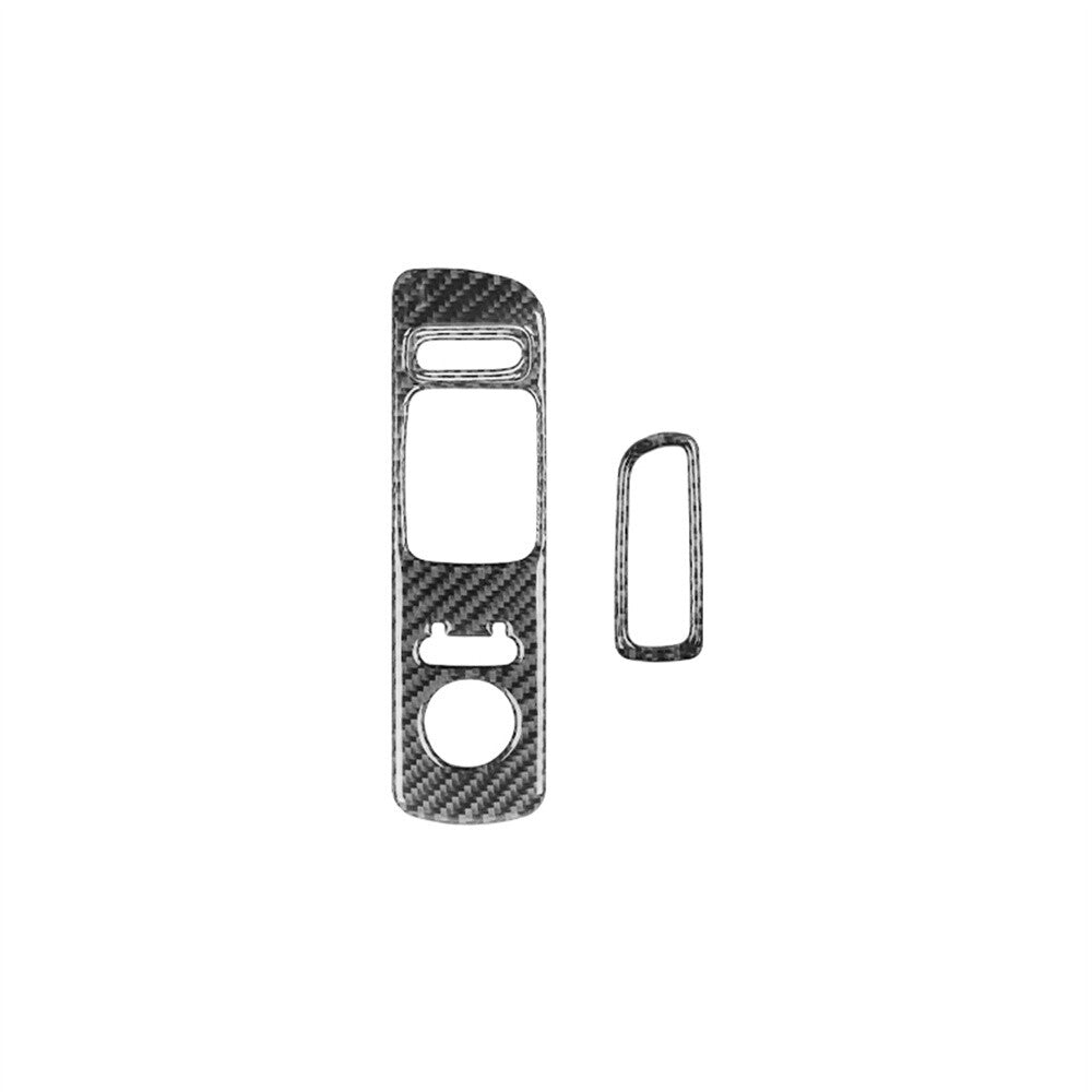 2Pcs Carbon Fiber Window Switch Lift Panel Cover Trim for Honda S2000 2004-2009