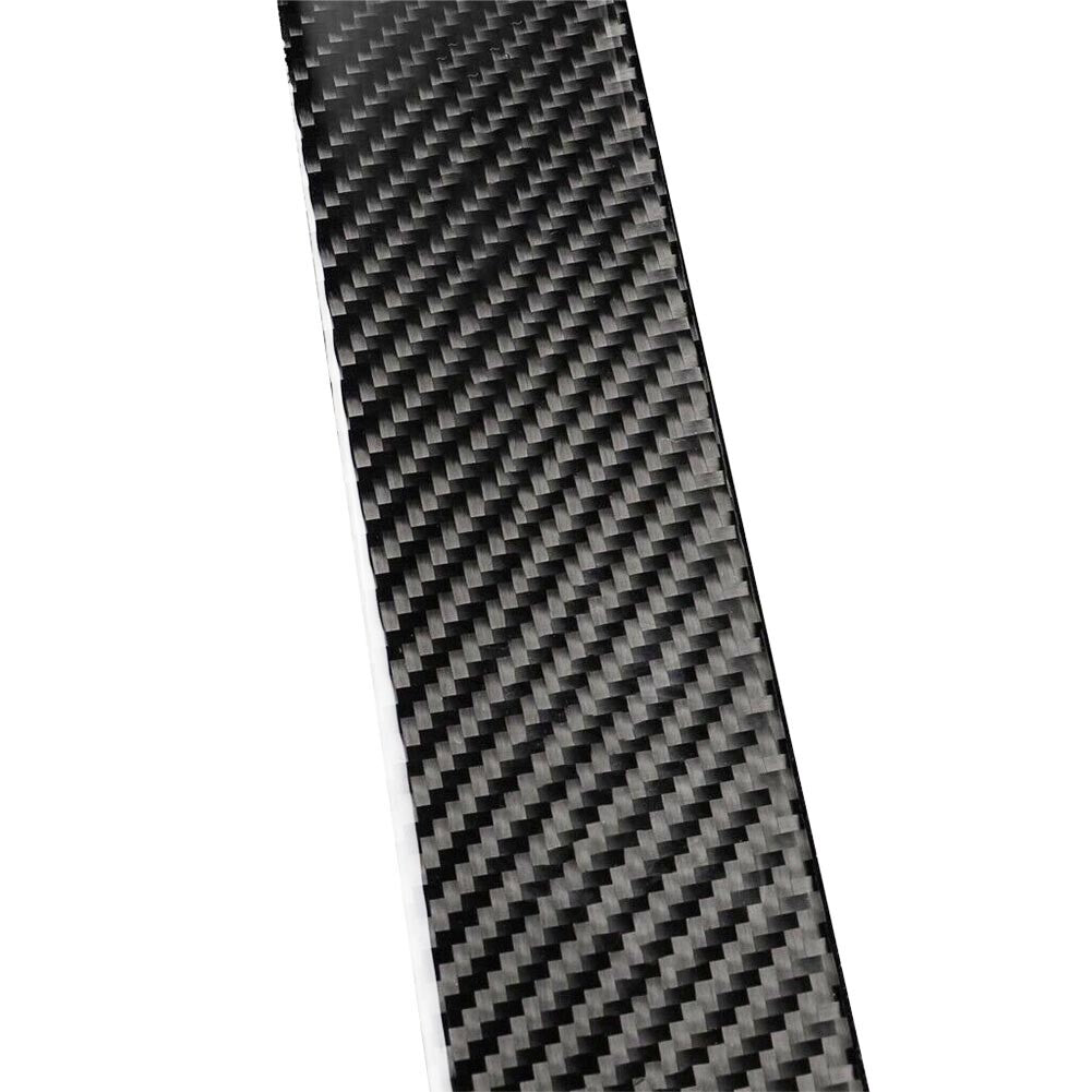 2X Carbon Fiber Front Door Sill Panel Cover Trim for Tesla Model 3/Y 2017-2022