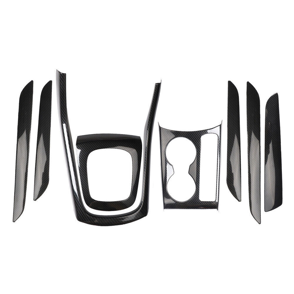 Fit for Audi Q3 2015-18 ABS Carbon Fiber Inner Full Decoration Frame Cover Trim