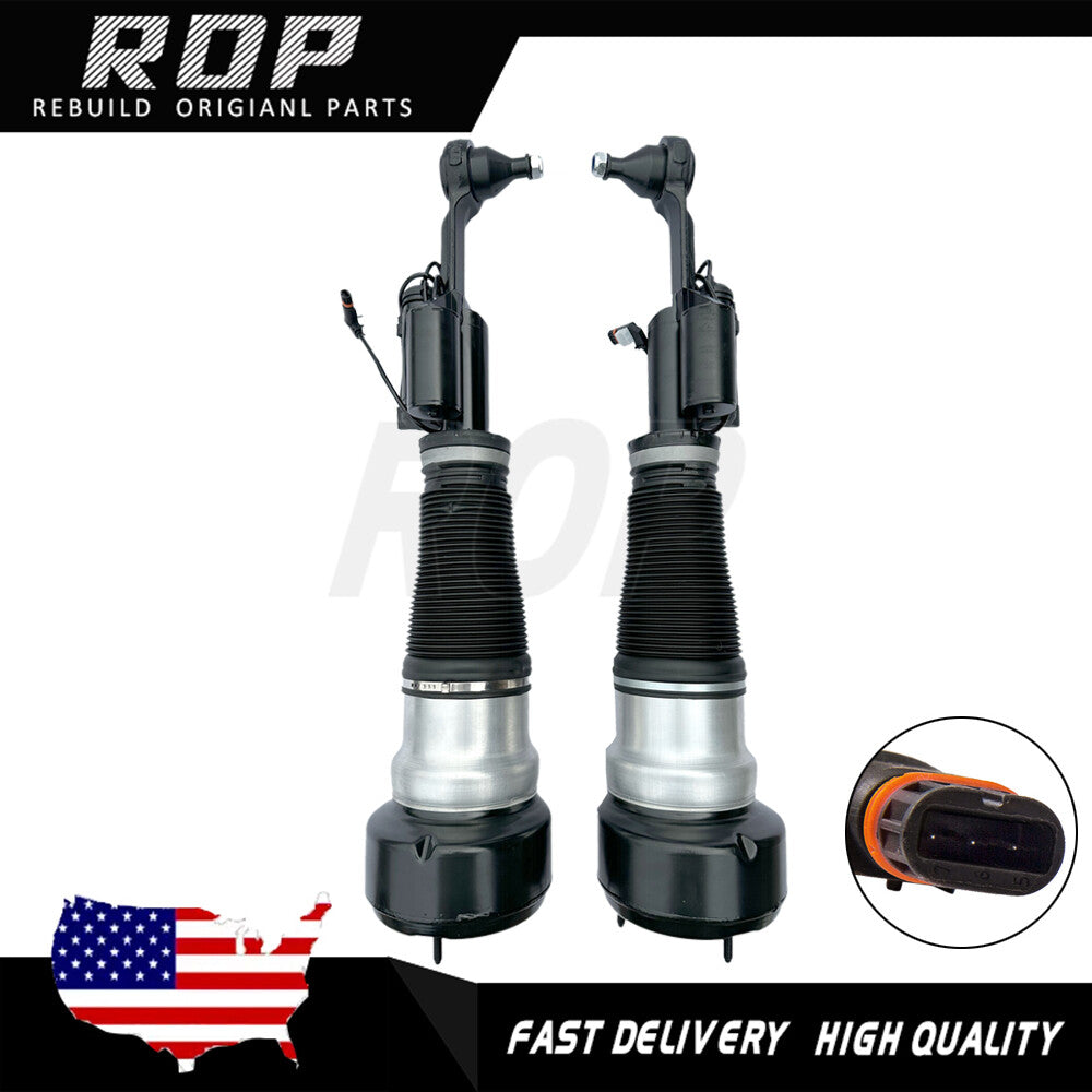 Pair Front LeftRight Air Suspension Shock for Mercedes S-Class W216 W221 4MATIC
