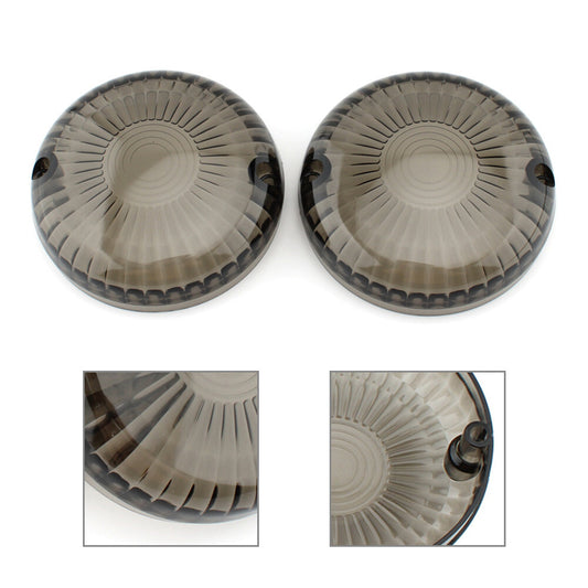 Pair Turn Signal Light Lamp Lens Cover Fit for Yamaha V Star 650 1100 Vmax Smoke