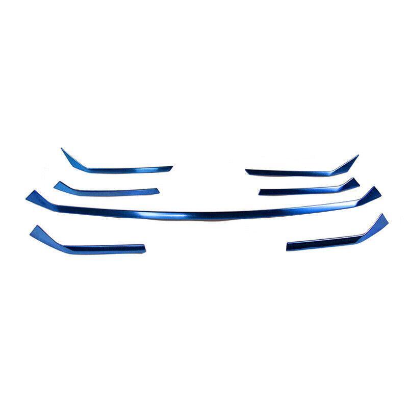 for Lexus NX300h 2015-2017 Blue Steel Front Center Mesh Grille Grill Strip Trim