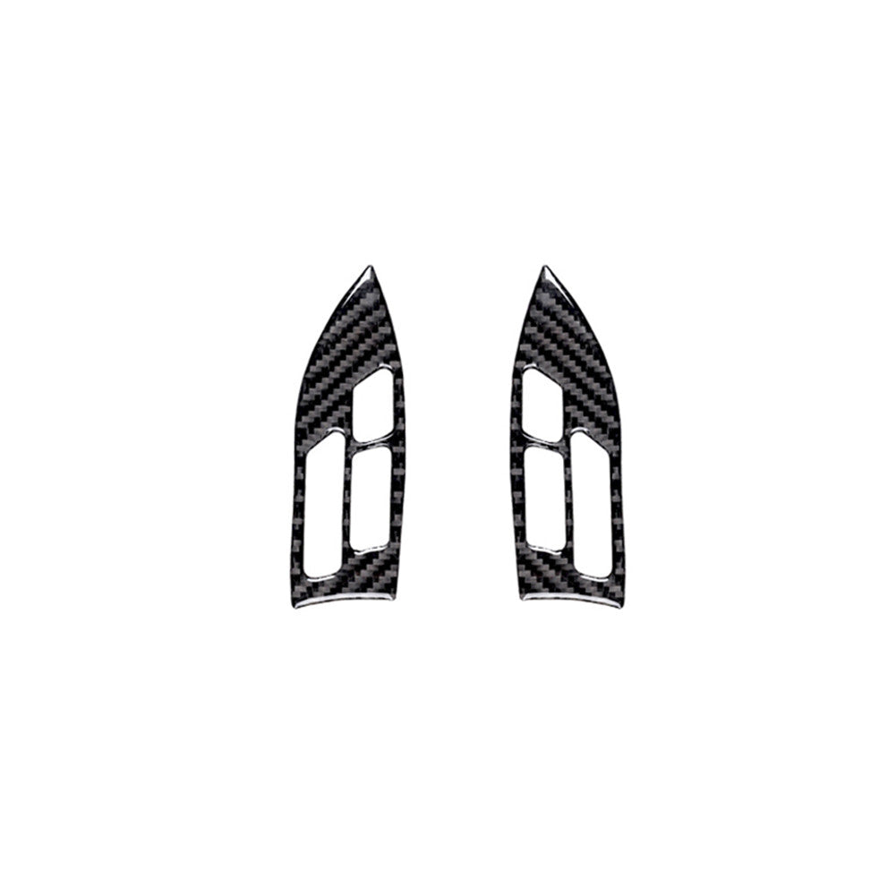 Carbon Fiber Steering Wheel Button Trim Cover for Honda Accord Sedan 2003-2007