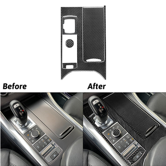 5Pcs Carbon Fiber Console Panel Cover Trim For Land for Range Rover Sport 2014-2017